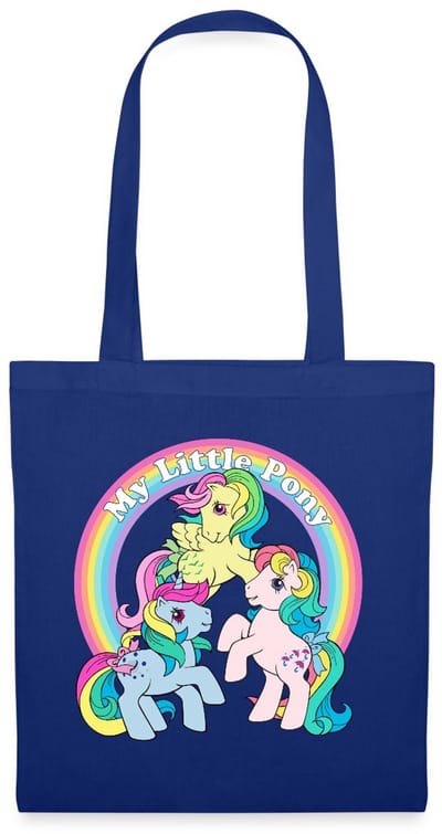 My Little Pony Retro Kleurige Ponys Met Regenboog Tas Van Stof Schoudertas