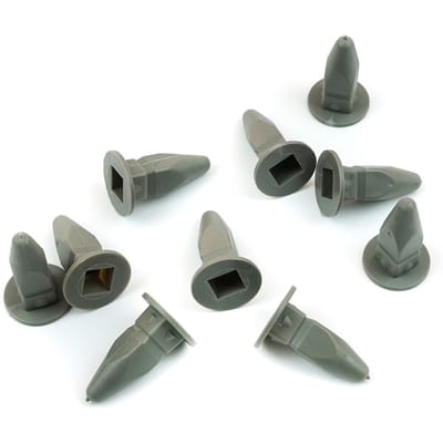 Bross Auto Parts BCF263 10 Stuks Plaatclip, Grijs, Borgmoer voor VW : 357868143