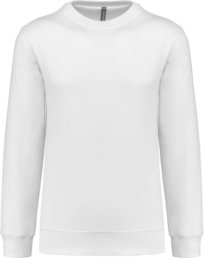 Kariban Sweater ronde hals 80/20 uniseks K4035 - White - 3XL