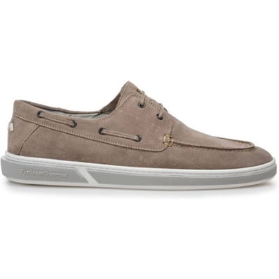 Floris van Bommel - DE BOOTER 01.02 - Vrije tijdsschoenenHeren veterschoenHeren sneakersCasual - Kleur: Taupe - Maat: 42