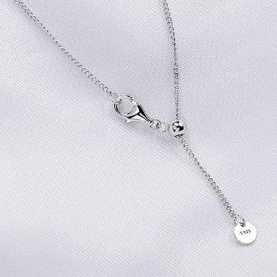 Topkwaliteit S925 Zilveren Dames Ketting Cubaanse Schakel Schuifketting Verjaardag Huwelijkscadeau Meisje Dame Sieraden gray
