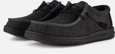 HEYDUDE Wally Sox Instappers zwart Canvas - Maat 44