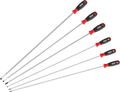 Schroevendraaierset Extra Lang - Sleufprofiel en Kruiskop Profiel van 600 mm