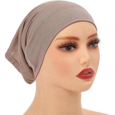 6 Stuks Modal Binnenkapjes Hijab En 1 Stuk Haarband Set Moslim Directe Hijabs Sjaals Elastische Jersey Muts Islam Turban