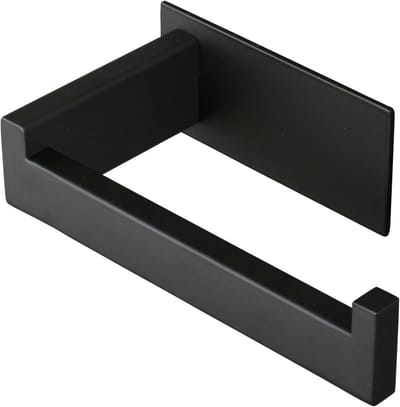 BOTC WC Rolhouder - Toiletrolhouder - Zelfklevend Toiletrolhouder - Bevestigen zonder Boren - RVS - Zwart