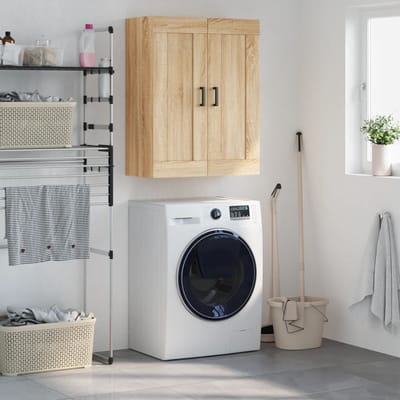 vidaXL - Wandkast - 69,5x34x90 - cm - bewerkt - hout - sonoma - eikenkleurig