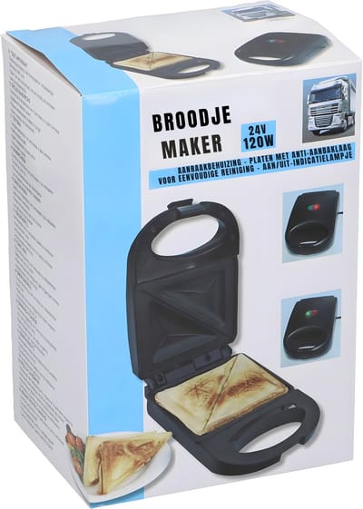 REN® Tosti-ijzers - Tosti Apparaat - Tosti Ijzer - Zwart - 9cm x 22cm x14cm