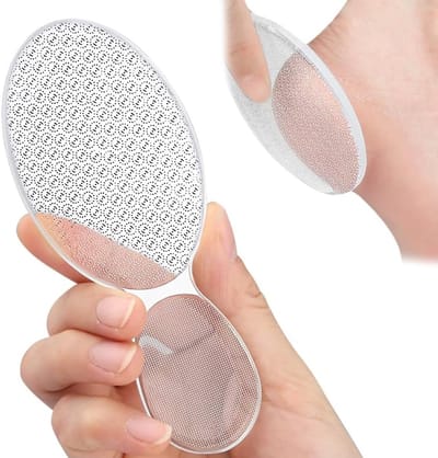 Thijox - Eeltverwijderaar 2-in-1 Nano-Glas Voetvijl, Effectieve Eeltverwijderaar voor Voetverzorging, Duurzaam Glas, Ergonomisch Ontwerp, Nat en Droog