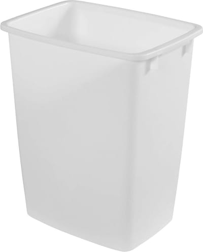 Keuken Prullenbak - Afvalmand Onderbouw - Afval Verzamelen - Stevige Rand - 9 Gallons - Wit