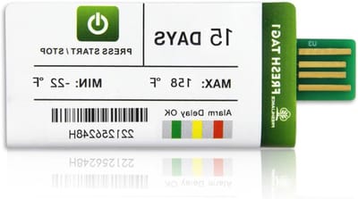 Temperatuur Datalogger - Koelketen Tracker - Transport Bewaken - 30.000 Metingen - 15 Dagen - Wit