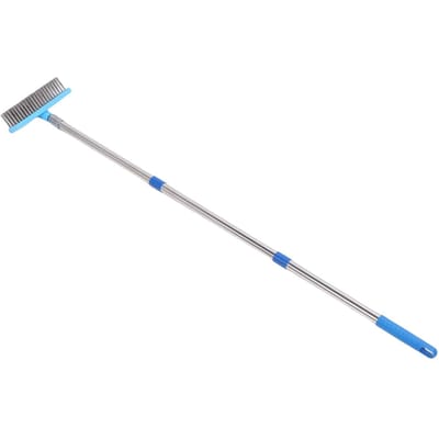 30cm Zware Stalen Draadbezem Roestvrijstalen Telescopische Steel Buiten Vloerschrobborstel 160cm   62.99in