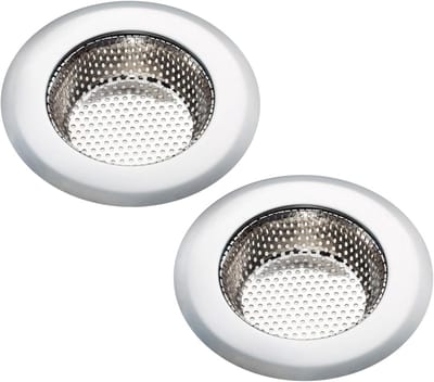 2 Stuks RVS Afvoerfilter voor Keuken en Badkamer - Effectieve Vuilvanger en Verstopte Afvoer Bescherming (7.5cm)