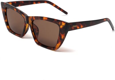 KIMU® Vierkant Cat Eye - Tortoise Bruin Montuur - Bruine Glazen - Kat Tijger Vlinderbril Oversized Hollywood Vleugels Elegant Vintage Feline Festival