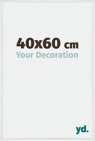 Your Decoration - Fotolijst 40x60 cm - Kunststof - Wit Hoogglans - Annecy