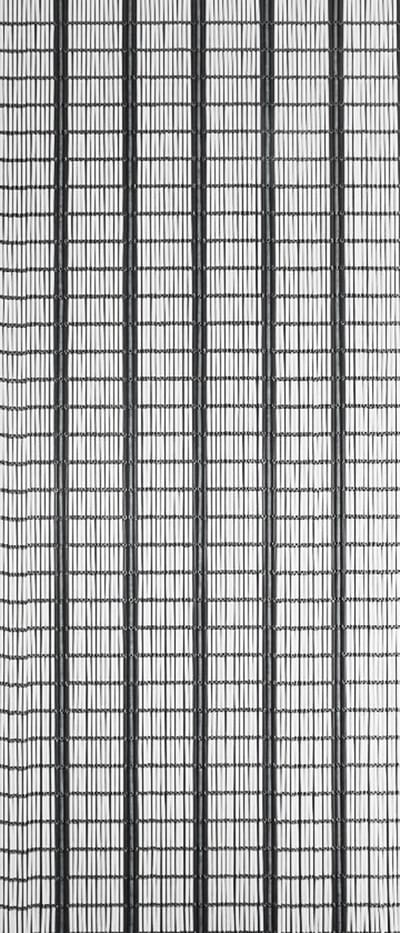 Sun-arts Vliegengordijn Banen Hulzen 232 X 100 Cm Pvc Wit/grijs