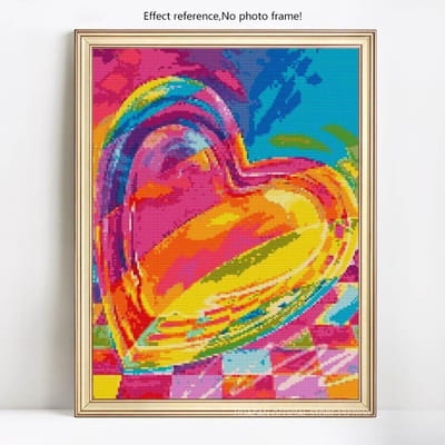 Diamant schilderij landschap volledige ronde strass hart 5D DIY diamant borduurwerk 20X30CM