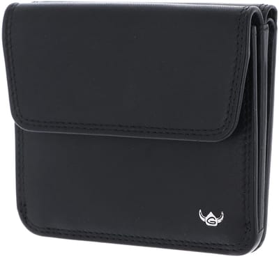 Golden Head Leren portemonnee Polo RFID Protect Überschlagbörse 1174 Schwarz zwart