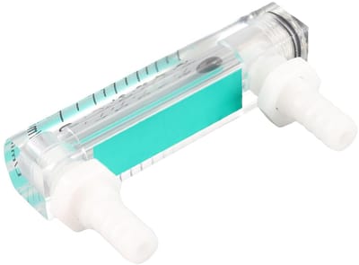 Gasstroommeter - Debietmeter Acryl - Industriële Monitoring - Nauwkeurig 1-5LPM - 7x4x1.5cm - Transparant