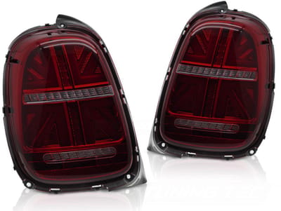 Achterlichten - Mini Cooper F55 F56 F57 2014-2017 - 6-polig - LED - rood smoke