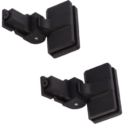 2 PCS Couvercle anti-poussière Charnière de remplacement pour platine vinyle Keenwood KD 291R ABS Charnière de couvercle anti-poussière pour tourne-disque Pièces de tourne-disque