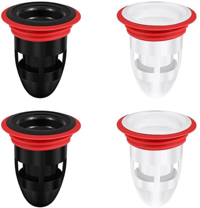 Cosensi - Dailygoods - Dailygoody - doucheafvoer - haarfilter - geurvrij - zwart en wit - vloerafvoer - voorkomt verstopping - geschikt voor badkamer