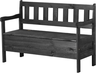 Tuinbank met Opbergruimte 120 cm, Weerbestendige Houten Zitbank voor Tuin en Balkon