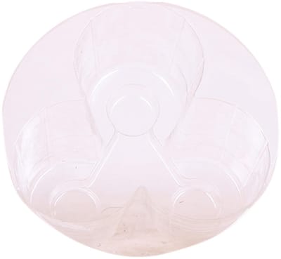 Kolibri Home - Inlay met waterreservoir met watergeeflonten voor orchideeënschaal 3x12 - Mono Bouquet - watergeefsysteem voor orchideeën Ø25cm