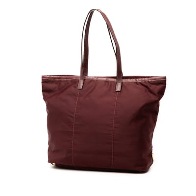 Tweed handschoen Tessuto Canapa Logo Tote