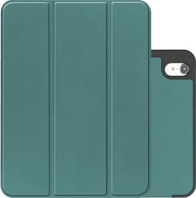 Hoes - Geschikt voor Apple iPad A16/A18 (2022/2025/2026) - 10.9 & 11 inch (10e, 11e & 12e generatie) - Dun & Stevig - Trifold Bookcase - Hard Cover Case - Met Uitsparing Geschikt voor Apple Pencil - Hardcover Book - Tablet Hoesje - Donkergroen
