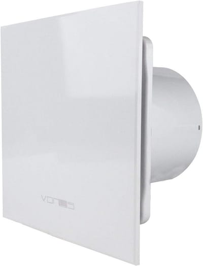 Badkamerventilator Ø 100 mm - Standaard Recht Model - Ventilatie voor Badkamer en Toilet - Afvoerlucht Systeem - Wit