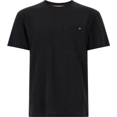 Valentino Garavani Zwarte Katoenen T-shirt
