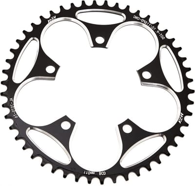 Narrow Wide Fietskettingtandwiel 36-58T van 7075-T6 Aluminium, CNC Precisie, Anti-Chain Drop Ontwerp voor 8-12 Speed Racefiets