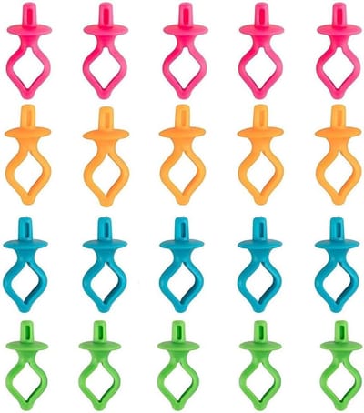 20 Stuks Spool Clips voor Onderdraden, Silicone Bobbin Holders en Klemmen voor Naaimachines, Handige Accessoires voor Efficiënt Naaien en Organiseren van Draad