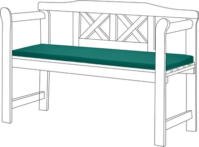 Tuinbank kussen - Bank Meubilair Buiten 2-Zitter Zitkussen - bankkussen voor tuin - zitkussen voor tuinbank - Zachte en Lichtgewicht Waterbestendig Materiaal - 117cm x 39cm x 5cm