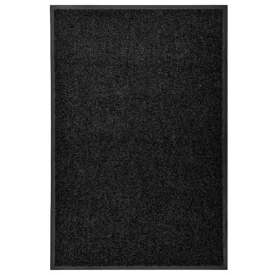 vidaXL - Deurmat - wasbaar - 60x90 - cm - zwart