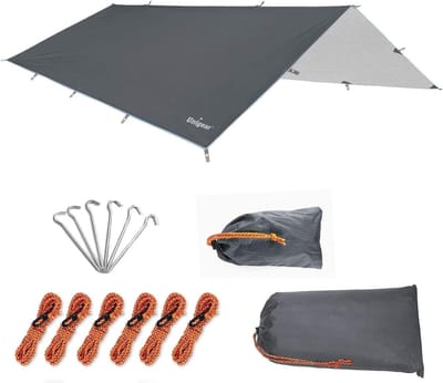 Waterdichte Tarp Rain Fly voor Kamperen – Licht, Opvouwbaar en Bescherming tegen Regen, Sneeuw en Zon