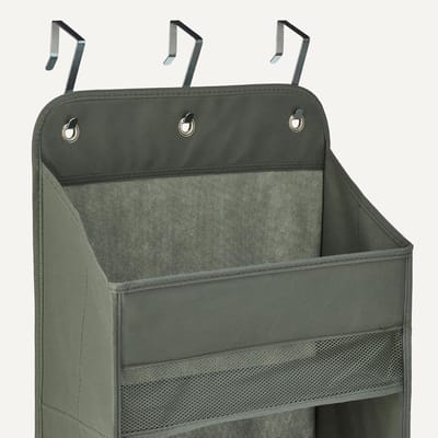 Candala Over de deur organizer met 5 lagen, groot, houtskool