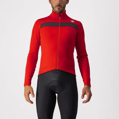 Castelli Fietsshirt lange mouwen Heren Zwart Grijs / CA Puro 3 Jersey Fz Light Black - M