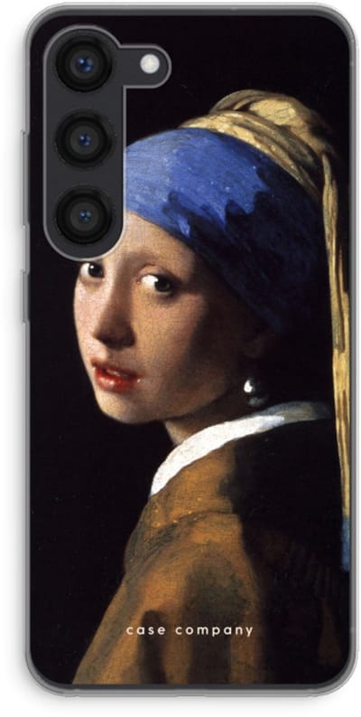 Hoesje geschikt voor Samsung Galaxy S23 hoesje - The Pearl Earring - Soft Cover Telefoonhoesje - Bescherming aan alle Kanten en Schermrand