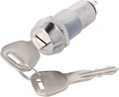 Schakelaar met sleutel - Ø19mm / 50mm - ON-ON