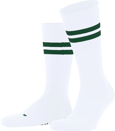 FALKE Dynamic gedessineerd katoen sokken unisex wit - maat 46-48