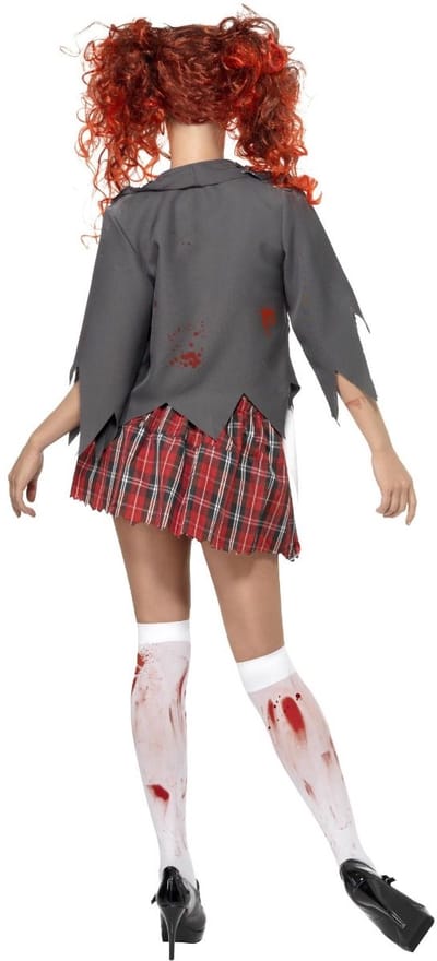 "Zombie schoolmeisje kostuum Halloween outfit - Verkleedkleding - Medium"