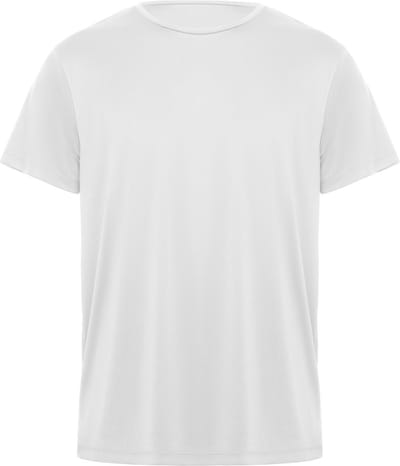 Wit unisex unisex sportshirt korte mouwen Daytona merk Roly maat XL