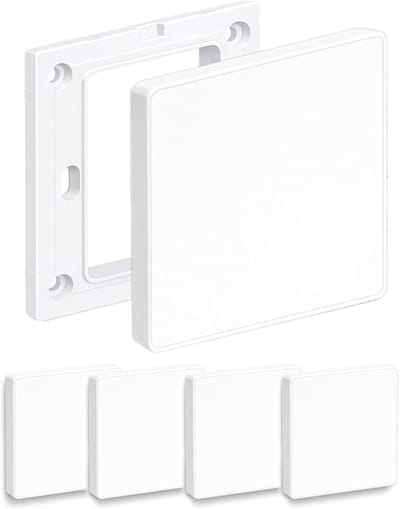 Blinde Wandplaten - Afdekplaten Stopcontact - Muren Afwerken - Schroefloze Montage - 86 x 86 cm - Wit