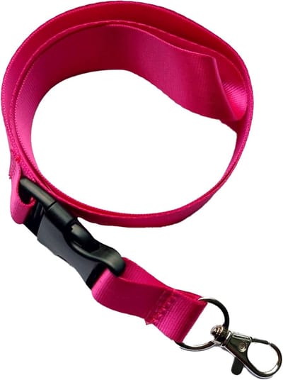 Jumada's Keycord - Fuchsia - Handige kliksluiting - Zacht nylon sleutelkoord - 50 cm