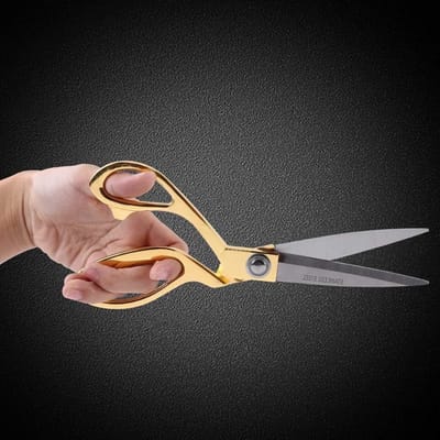 Professionele Stoffenschaar met Gouden Handvat van Roestvrij Staal voor Naaien en Knippen van Stof