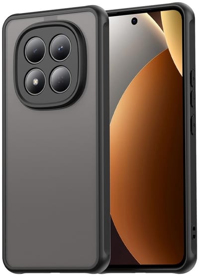 Coverup Hoesje - Geschikt voor Xiaomi Redmi Note 15 Pro 5G Hoesje - Coverup Mat Transparante Back Cover met Camera Cover - Zwart