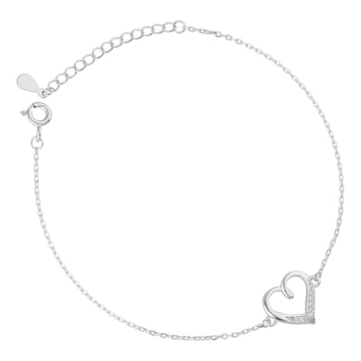 Hart Armband met Zirkonia - Zirconia Heart Bracelet - Amona Jewelry