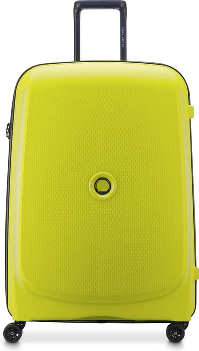 Delsey Belmont Plus Grote Reiskoffer 76 cm – Gerecycled PP – 102L – 4,5 kg – TSA Slot – SECURITECH® Rits – 4 Dubbele Wielen - Chartreuse Green