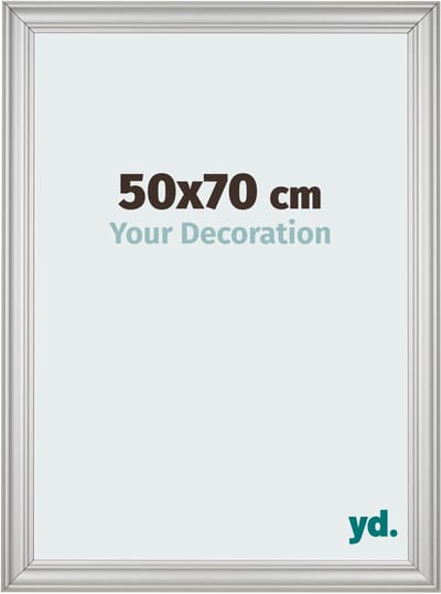 Your Decoration - Fotolijst 50x70 cm - MDF - Zilver Mat - Lazio